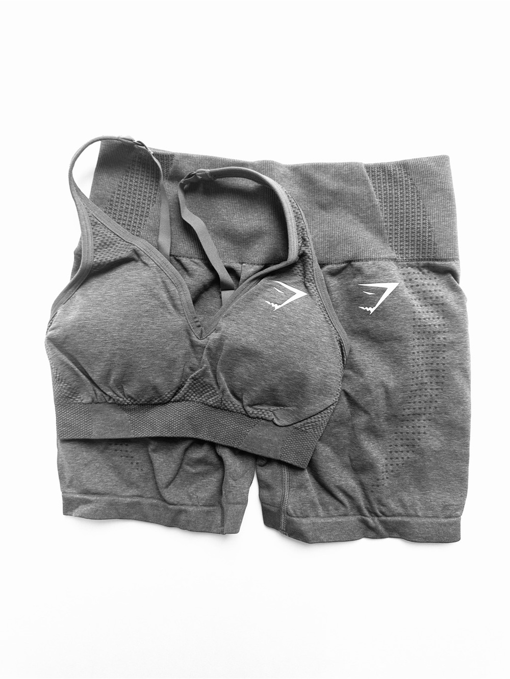 Gymshark Vital Soft Shorts & V Neck Sports Bra Set